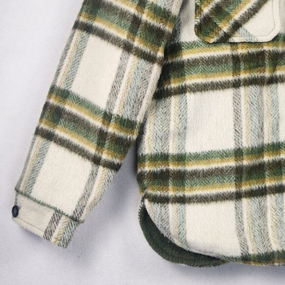 Lee Wald Weatherpal Plaid Wool Shirt Jacket Men's M Fleece Lined Vintage - Picture 6 of 15